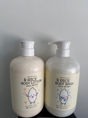 BONNYHILL Rice Body Lotion & Body Wash Set, JUMBO SIZE - Skin Radiance Enhancing